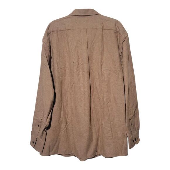 Portuguese Flannel Roundtree Yorke Long Sleeve Solid Sport Shirt XXL Fall Brown - Picture 5 of 10